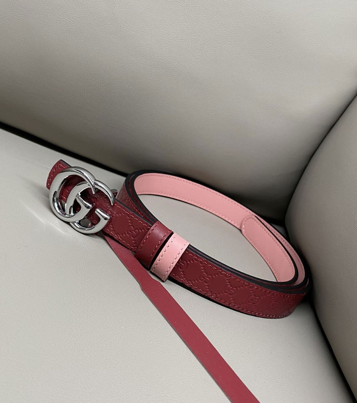 Reversible GG Marmont thin belt