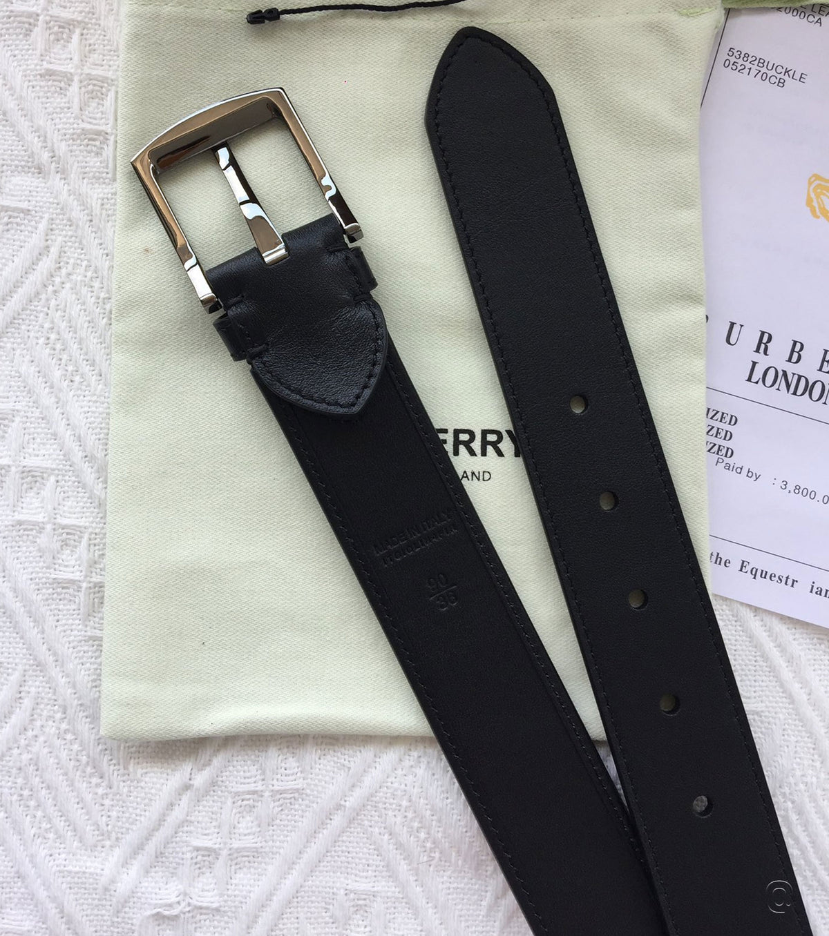 1983 Check And Leather Belt