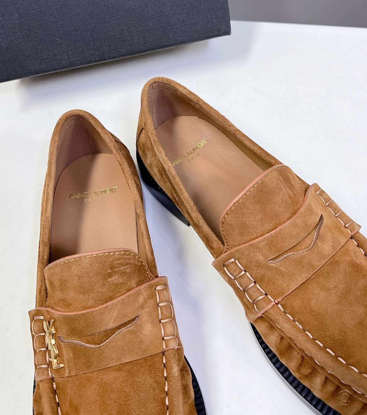 Suede Penny Loafers