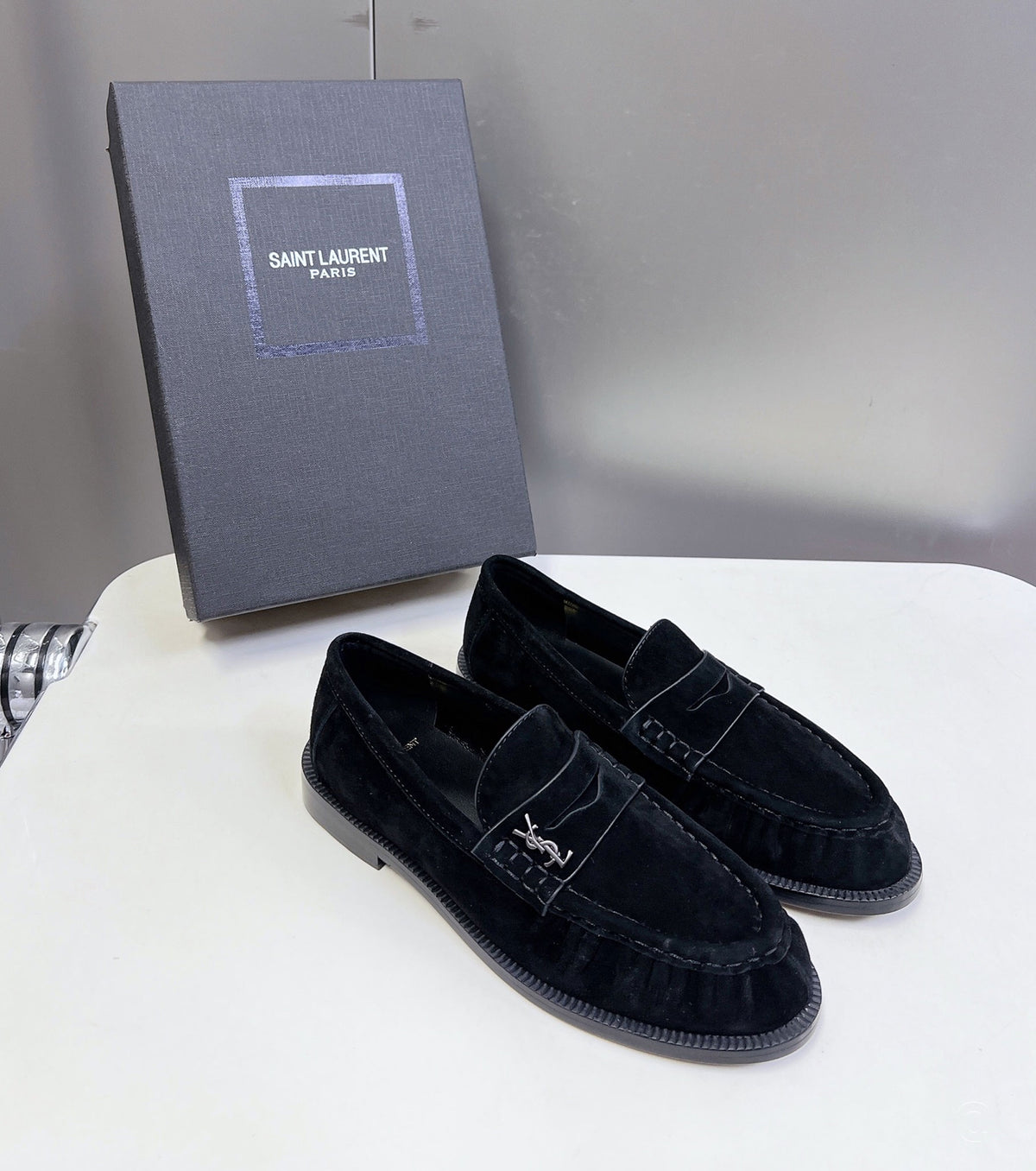 Suede Penny Loafers
