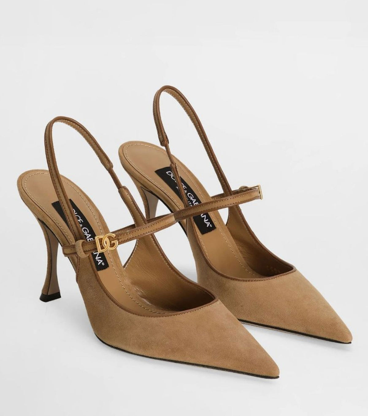 Suede slingback