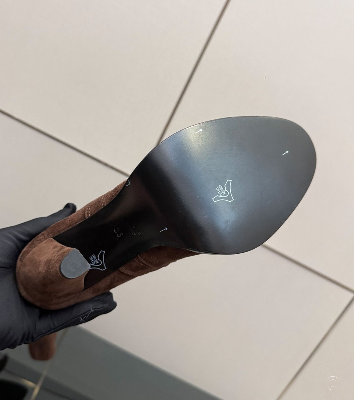 Велурени ботуши над коляното Janis