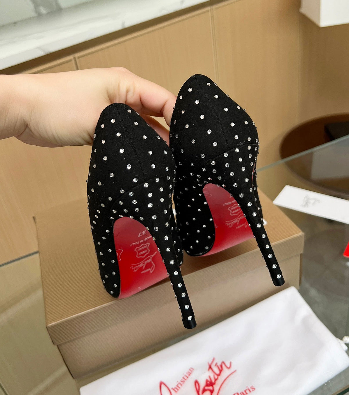 Hot Chick 100 Plume Suede Pumps