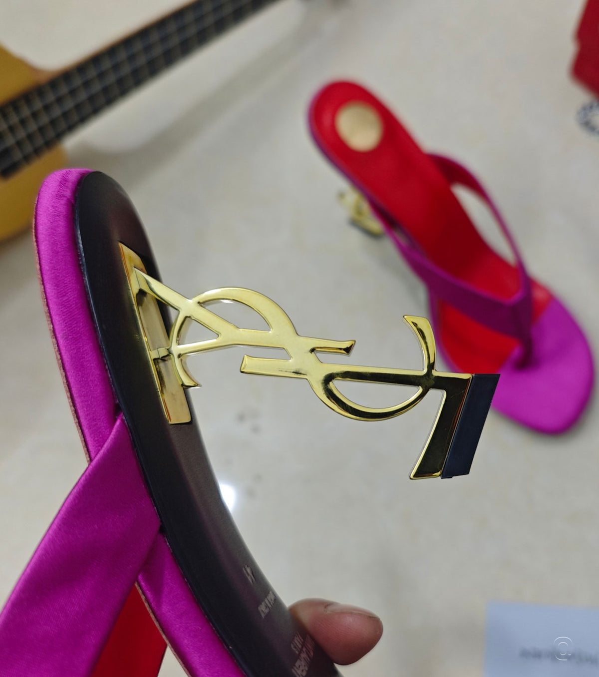 OPYUM mules in satin crepe