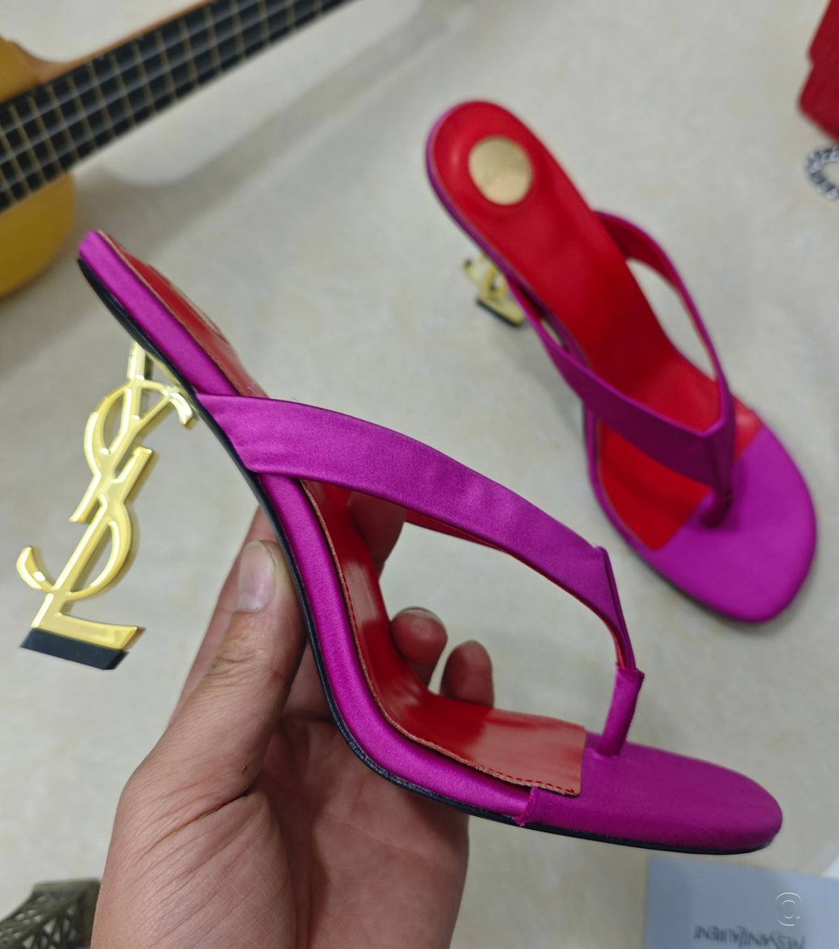 OPYUM mules in satin crepe