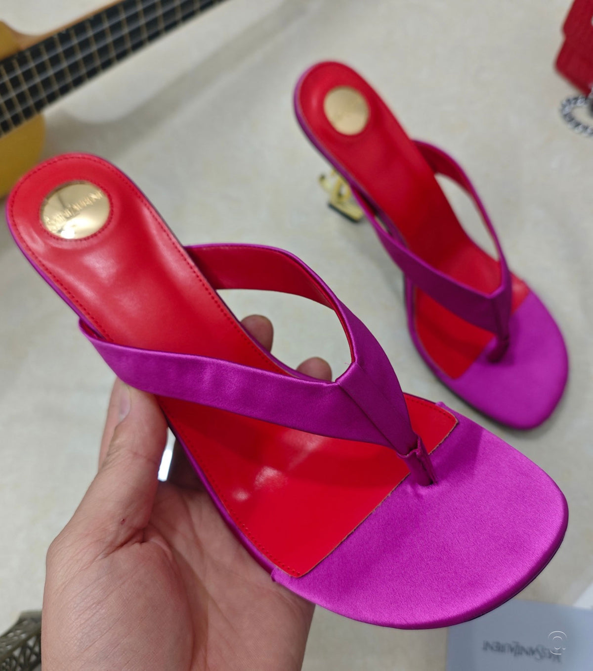 OPYUM mules in satin crepe