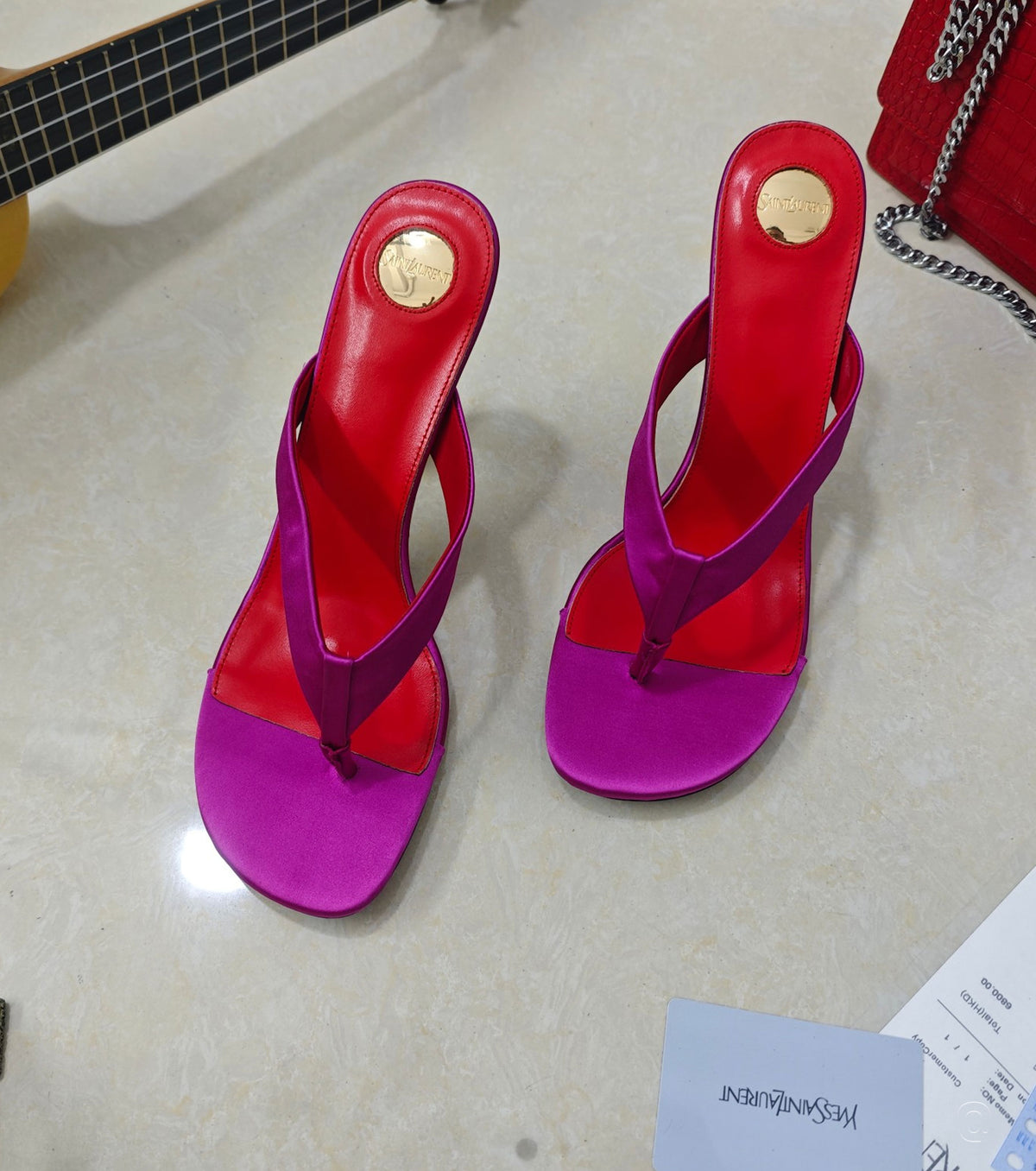 OPYUM mules in satin crepe