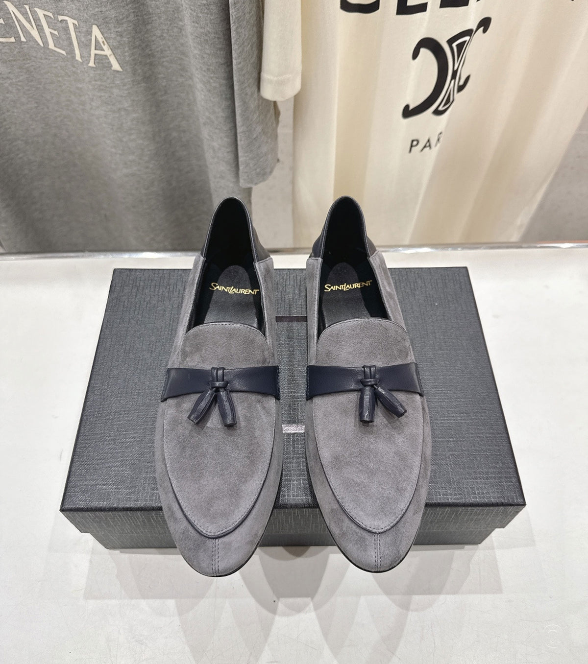 Suede loafers