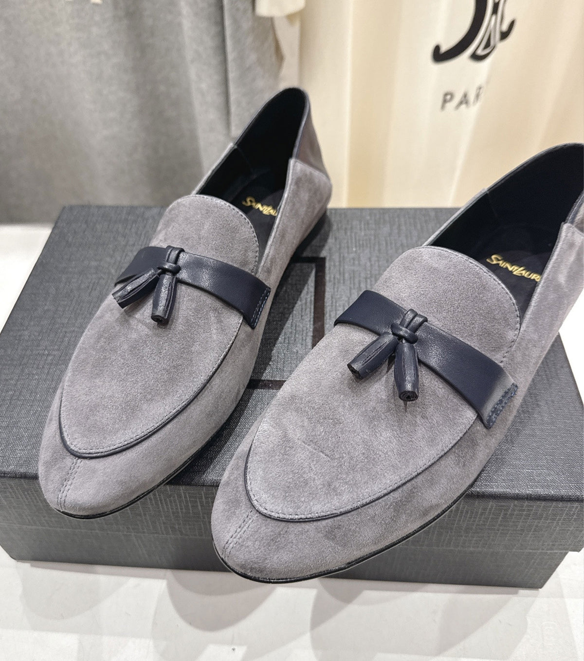 Suede loafers
