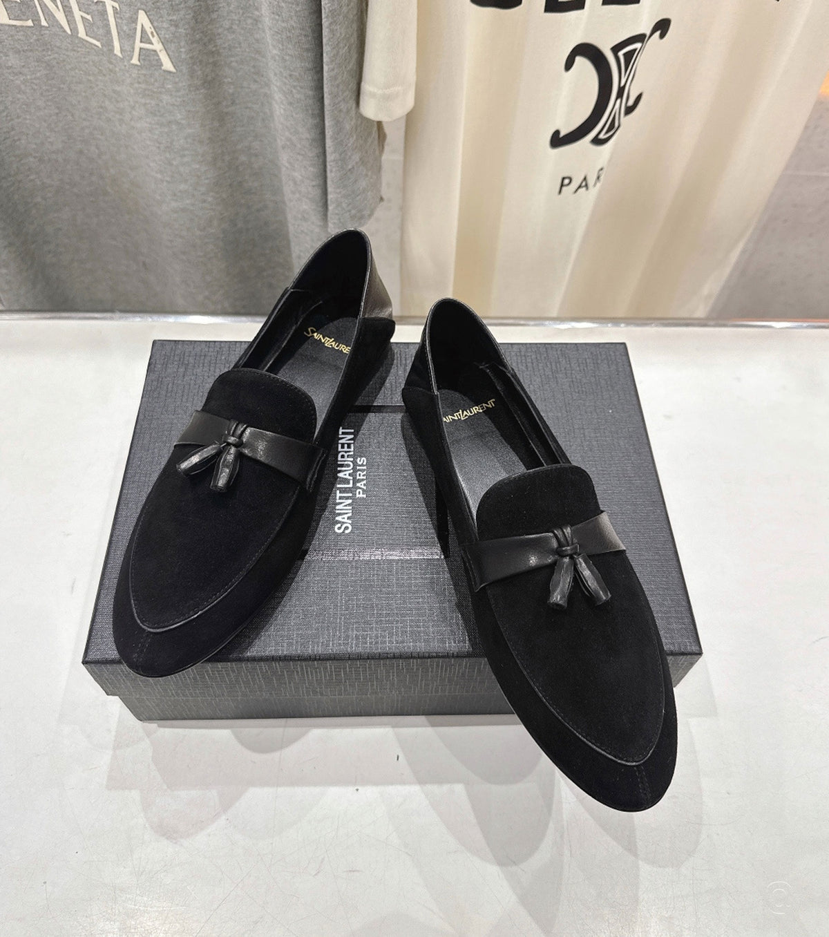 Suede loafers