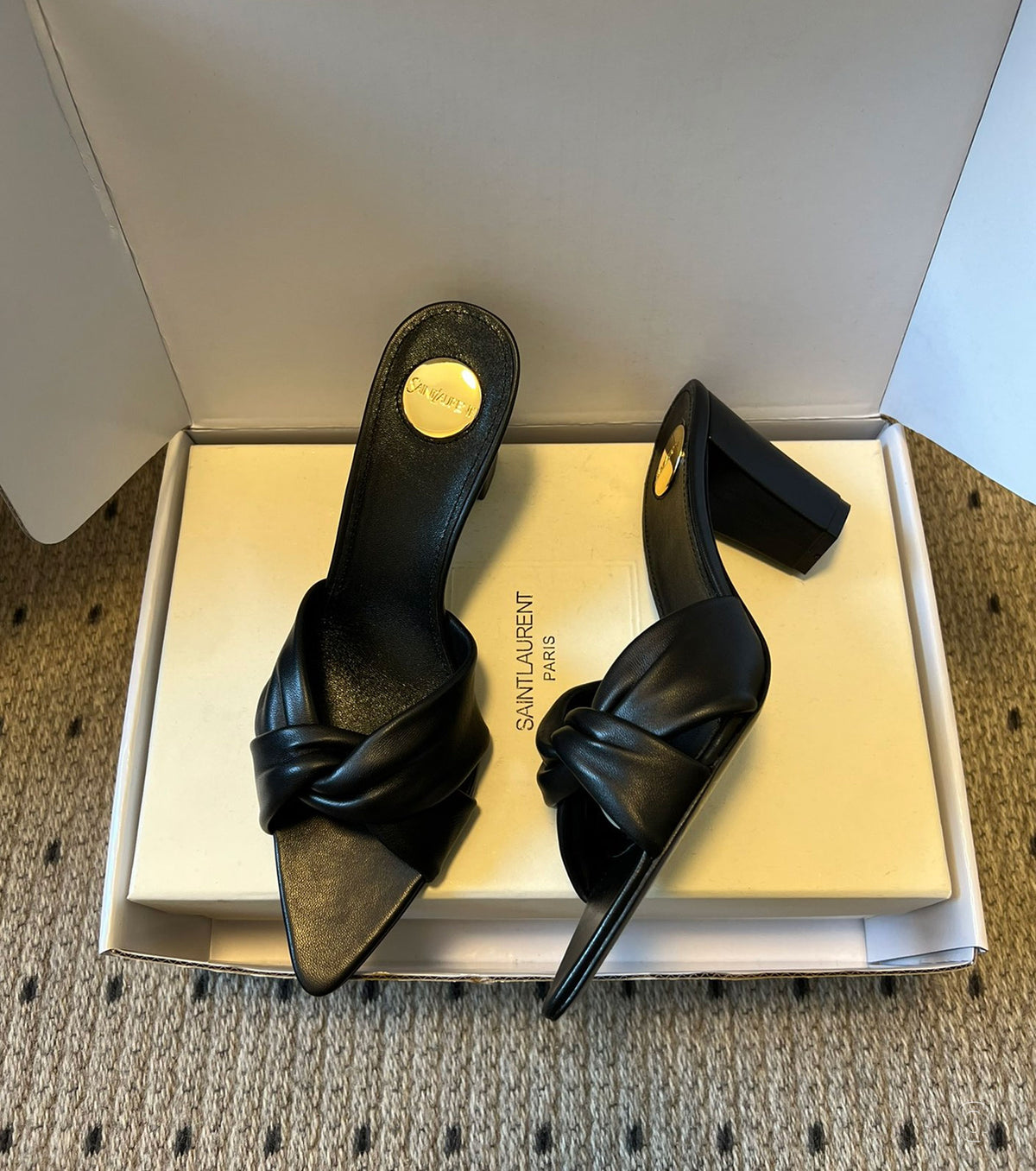 Franciane 75 leather mules