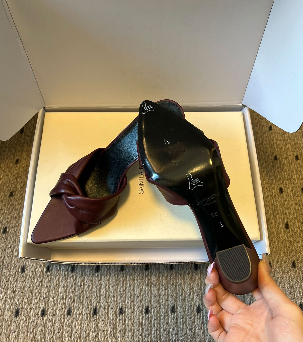 Franciane 75 leather mules