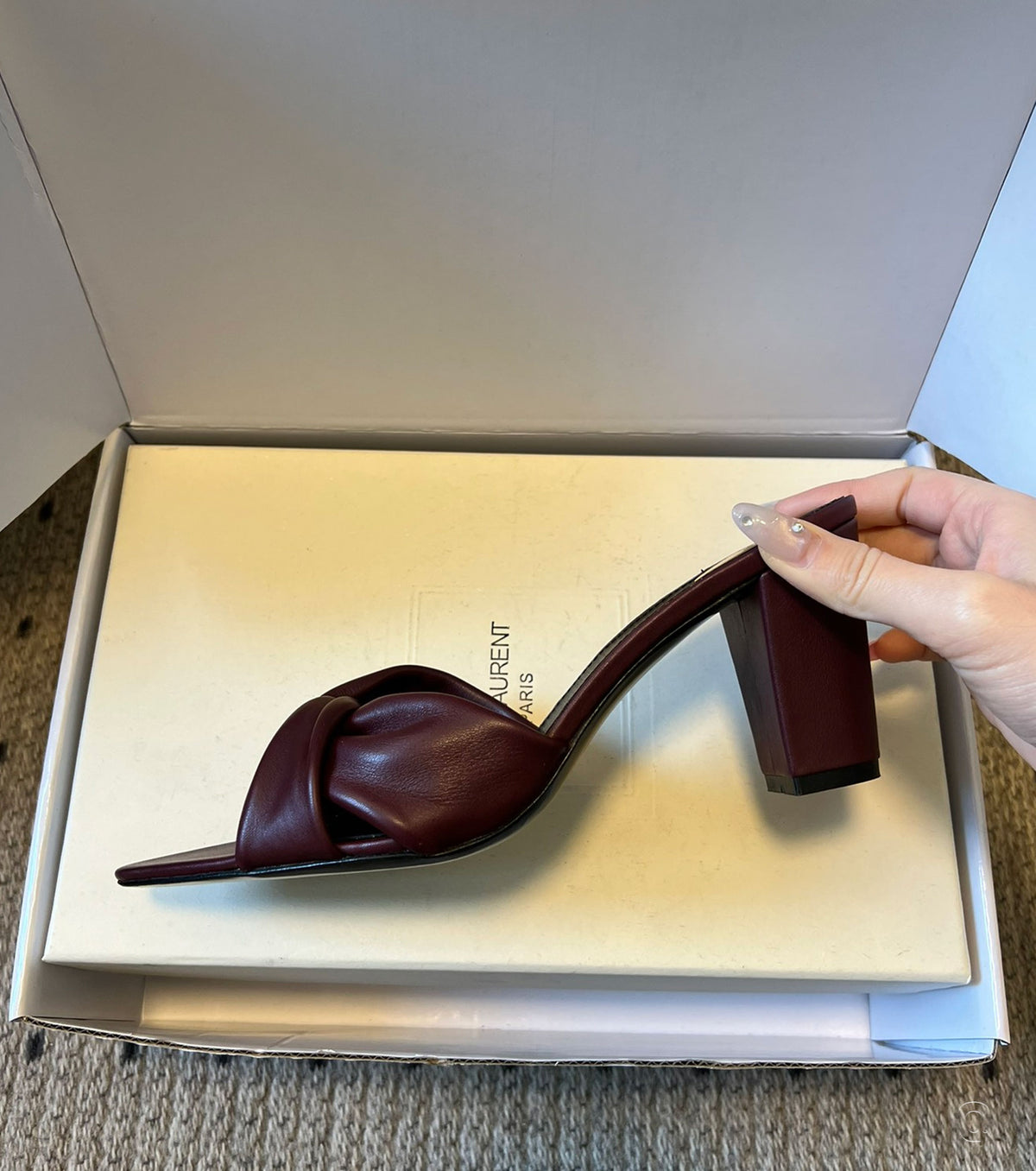 Franciane 75 leather mules