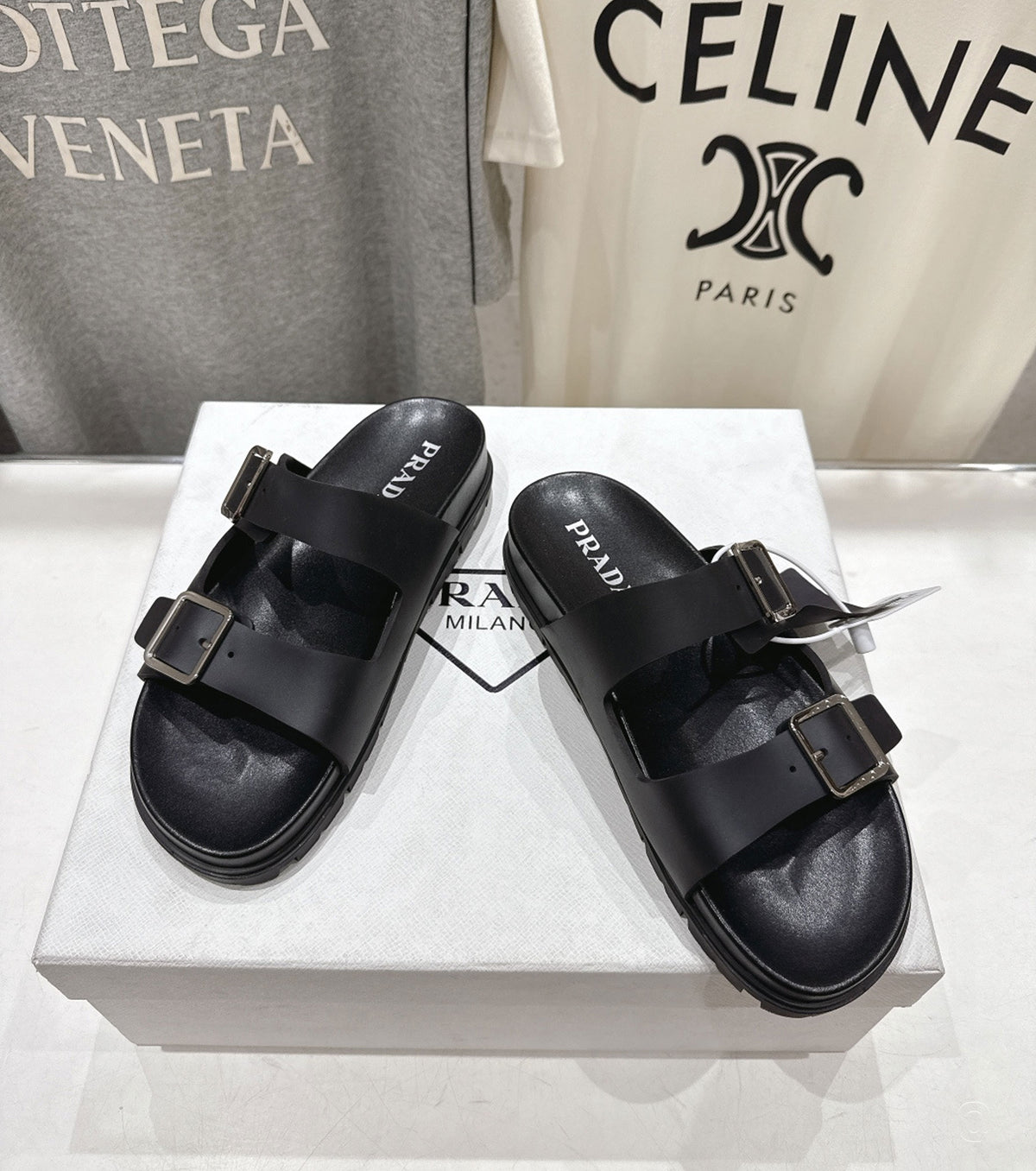 Buckle-strap sandals