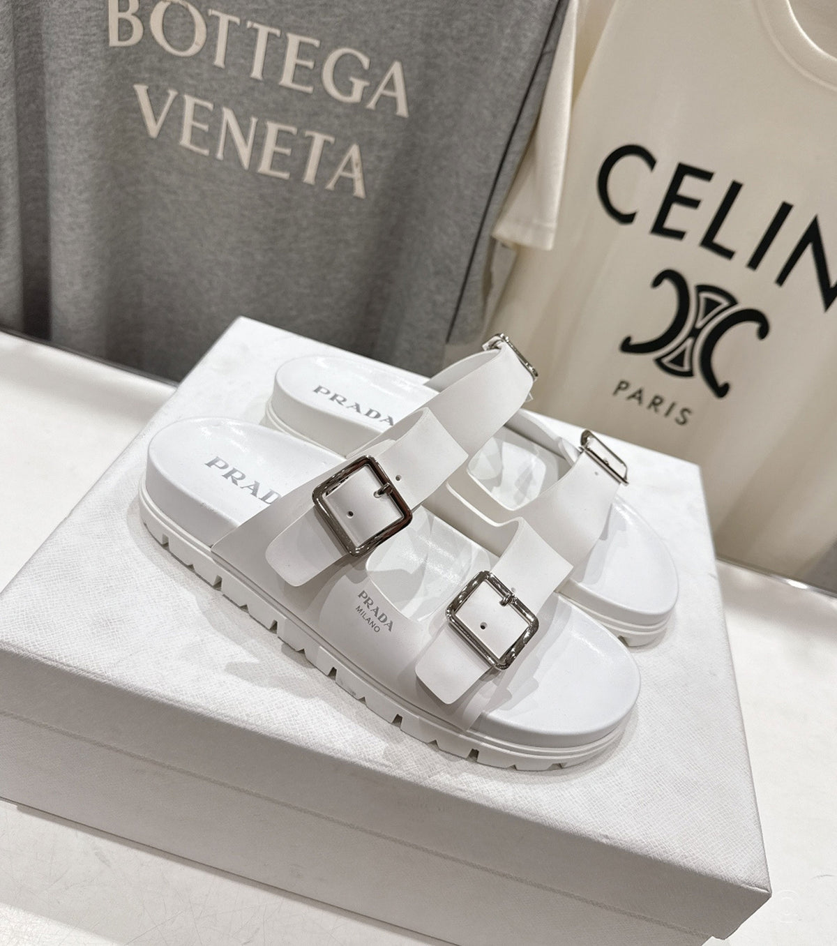 Buckle-strap sandals