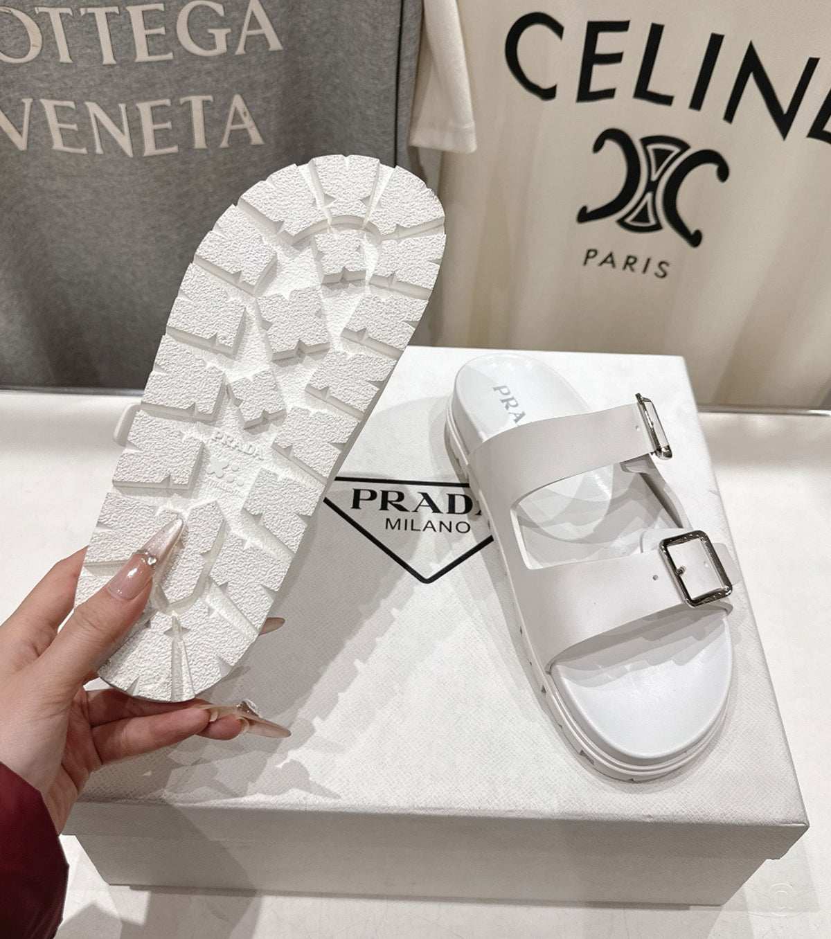 Buckle-strap sandals