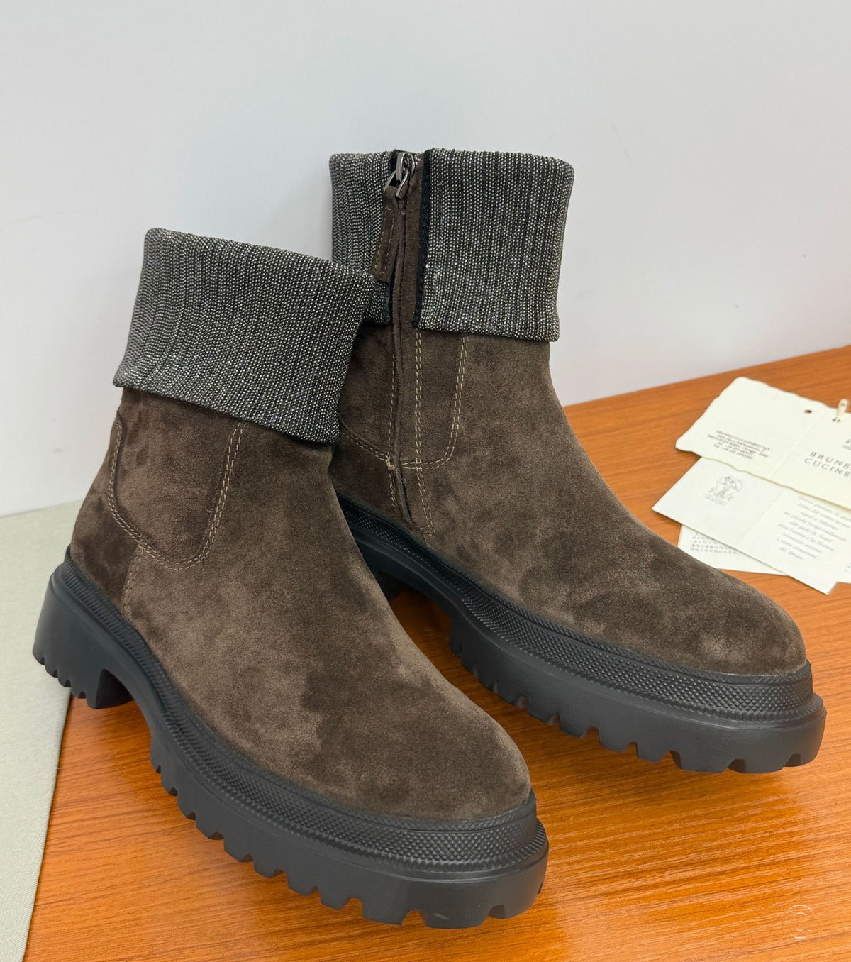 Monili-Trim block-heel ankle boots