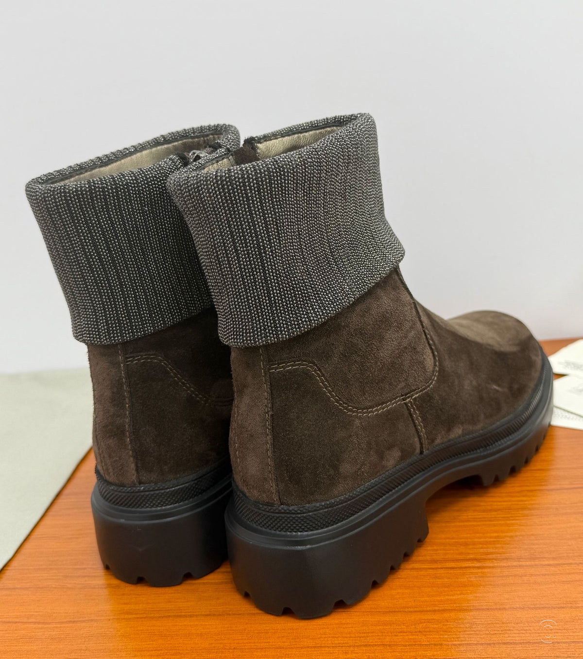 Monili-Trim block-heel ankle boots