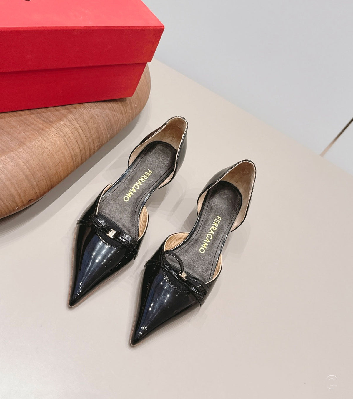Patent Leather Gyoia Dorsay Pumps