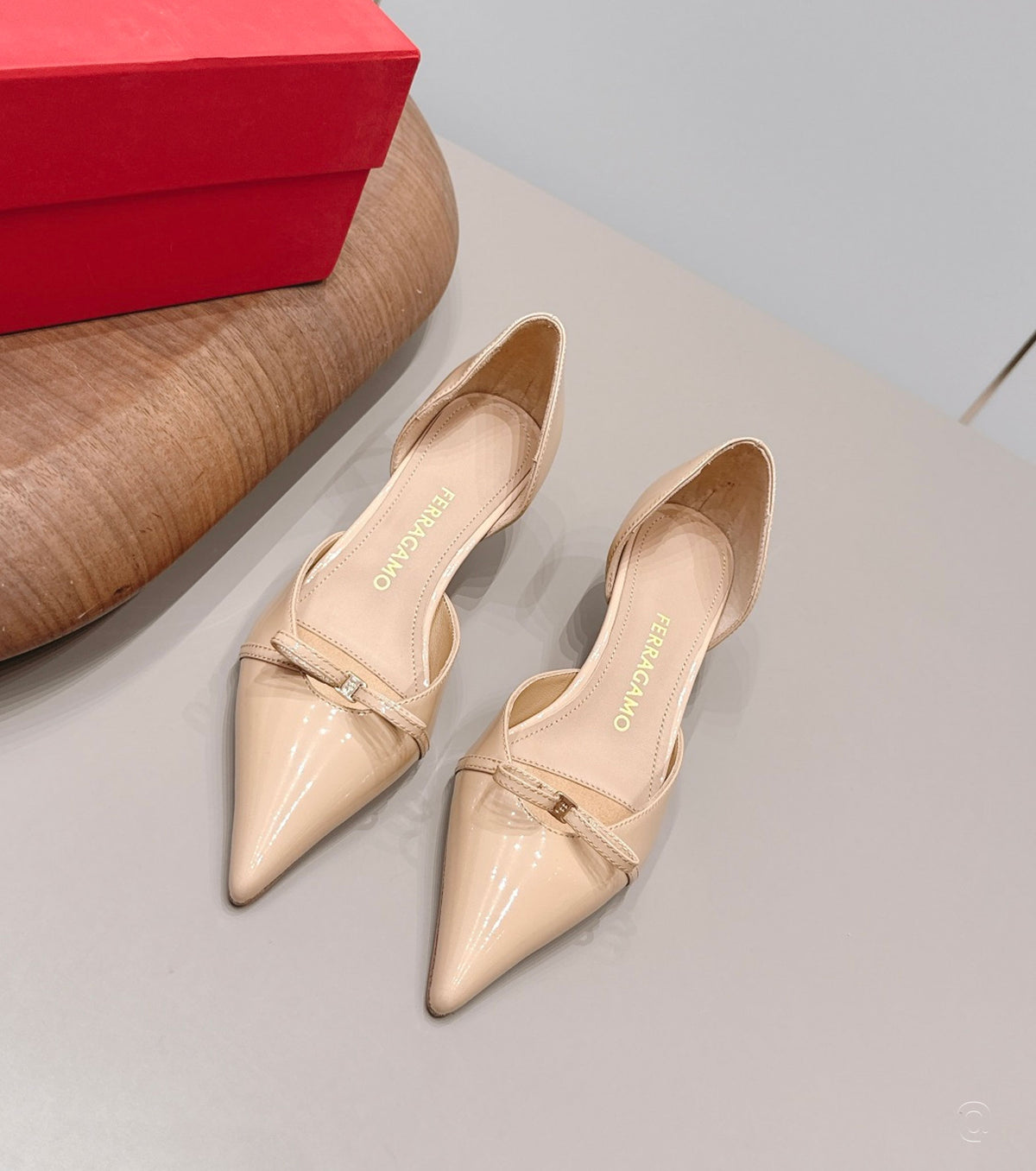 Patent Leather Gyoia Dorsay Pumps