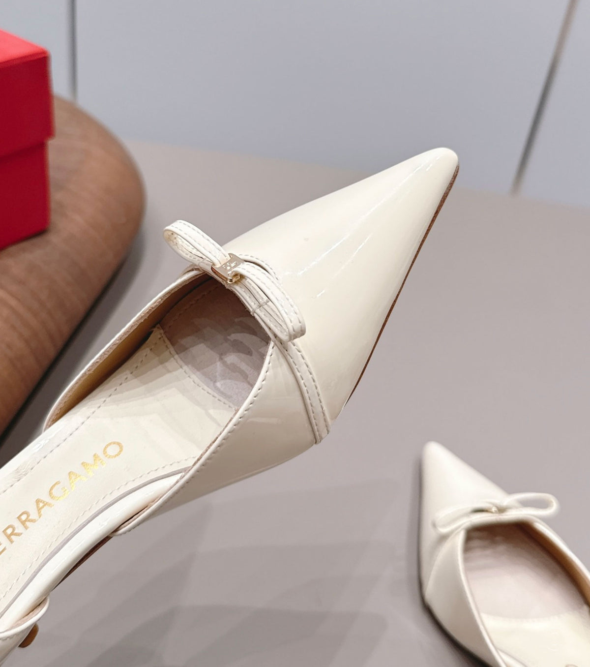 Patent Leather Gyoia Dorsay Pumps