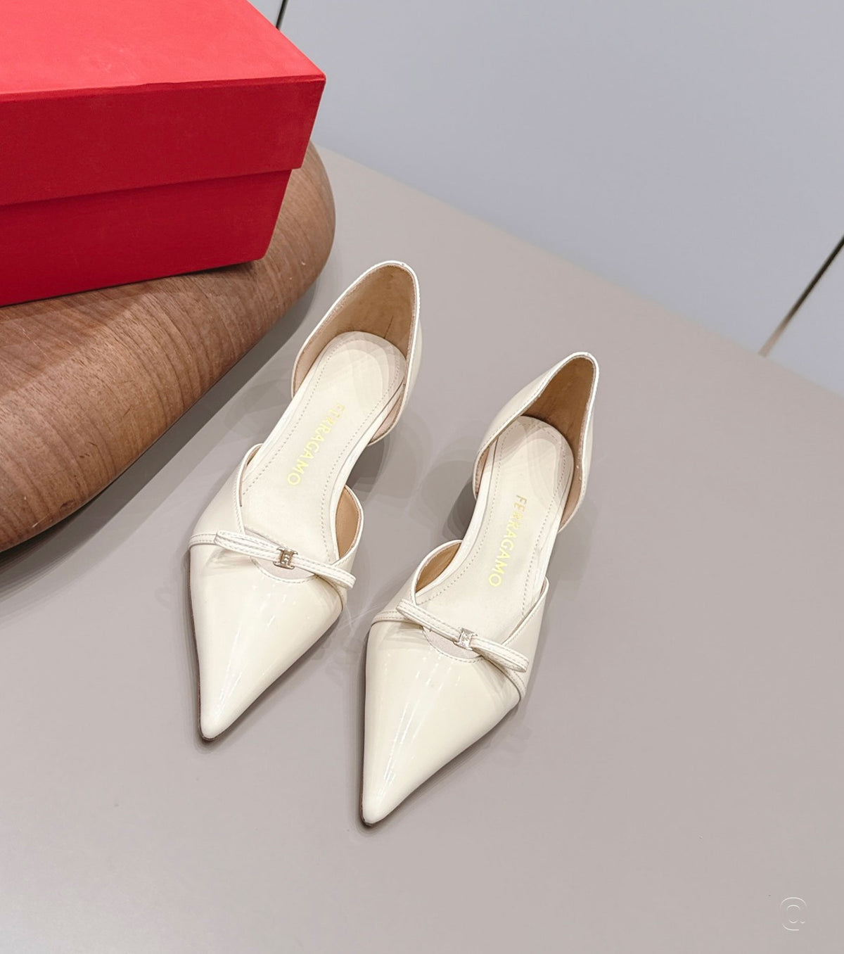 Patent Leather Gyoia Dorsay Pumps