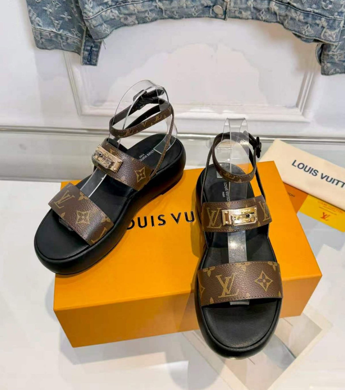 Leather Platform Sandal