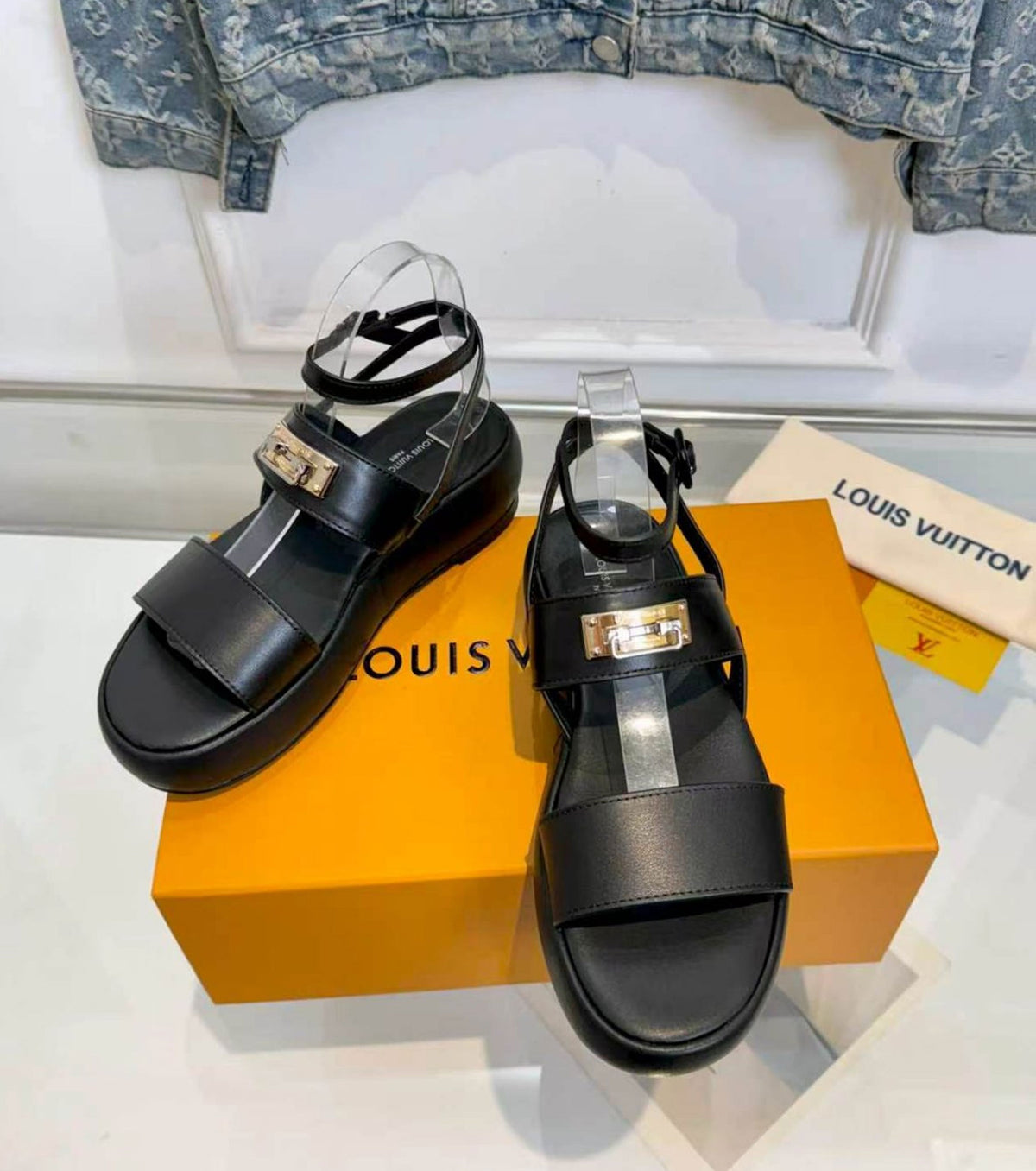 Leather Platform Sandal
