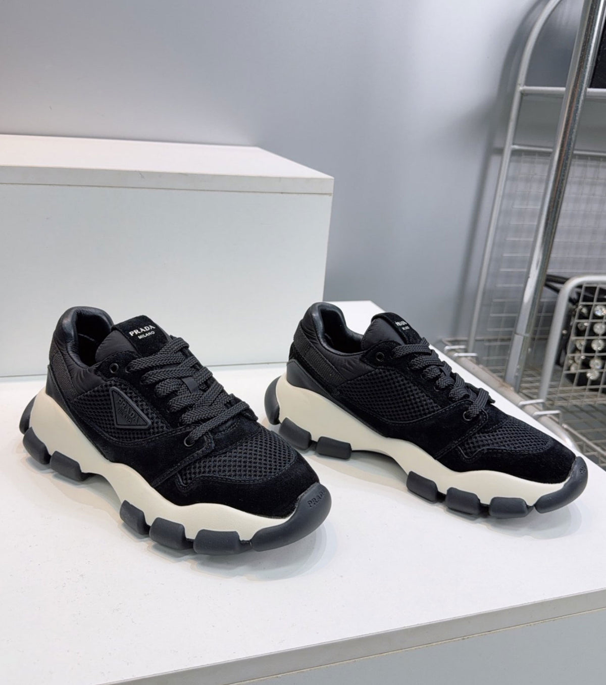 Leather sneakers