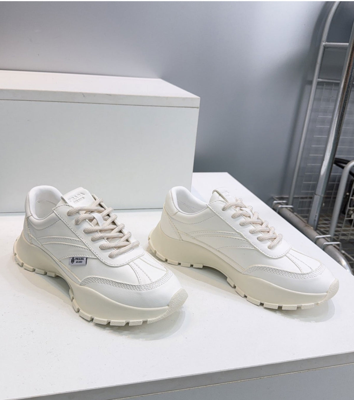 Leather sneakers