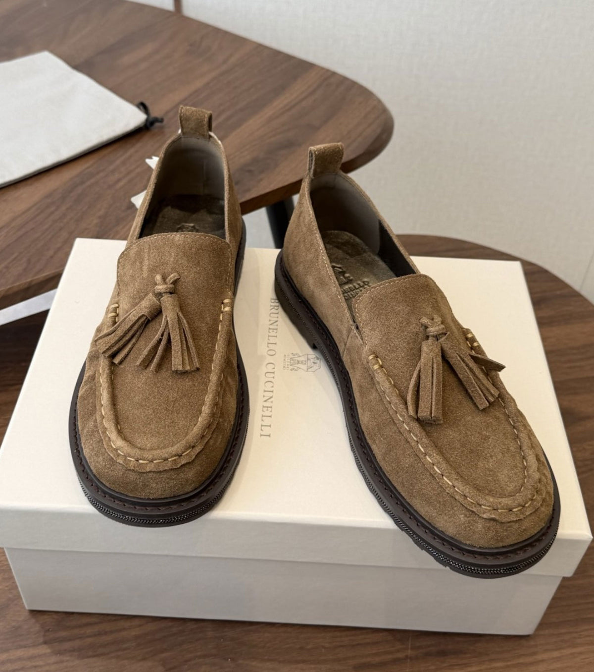 Suede Loafers