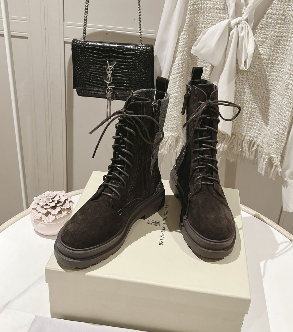 Leather boots