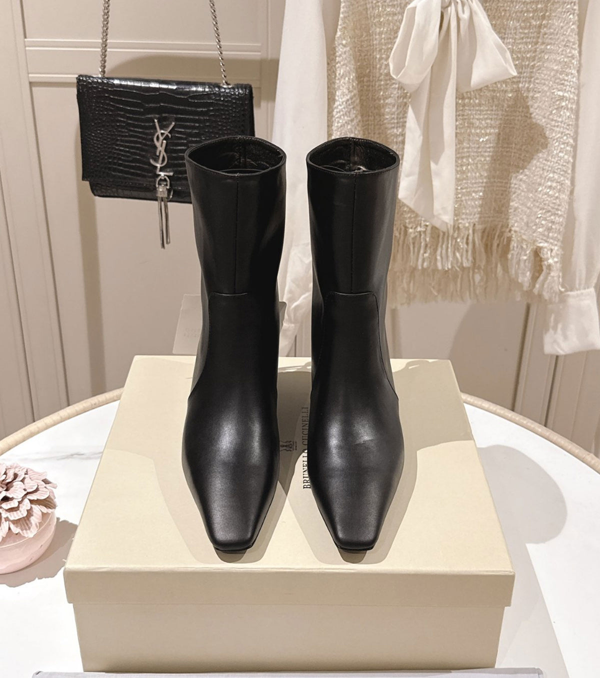 Leather boots