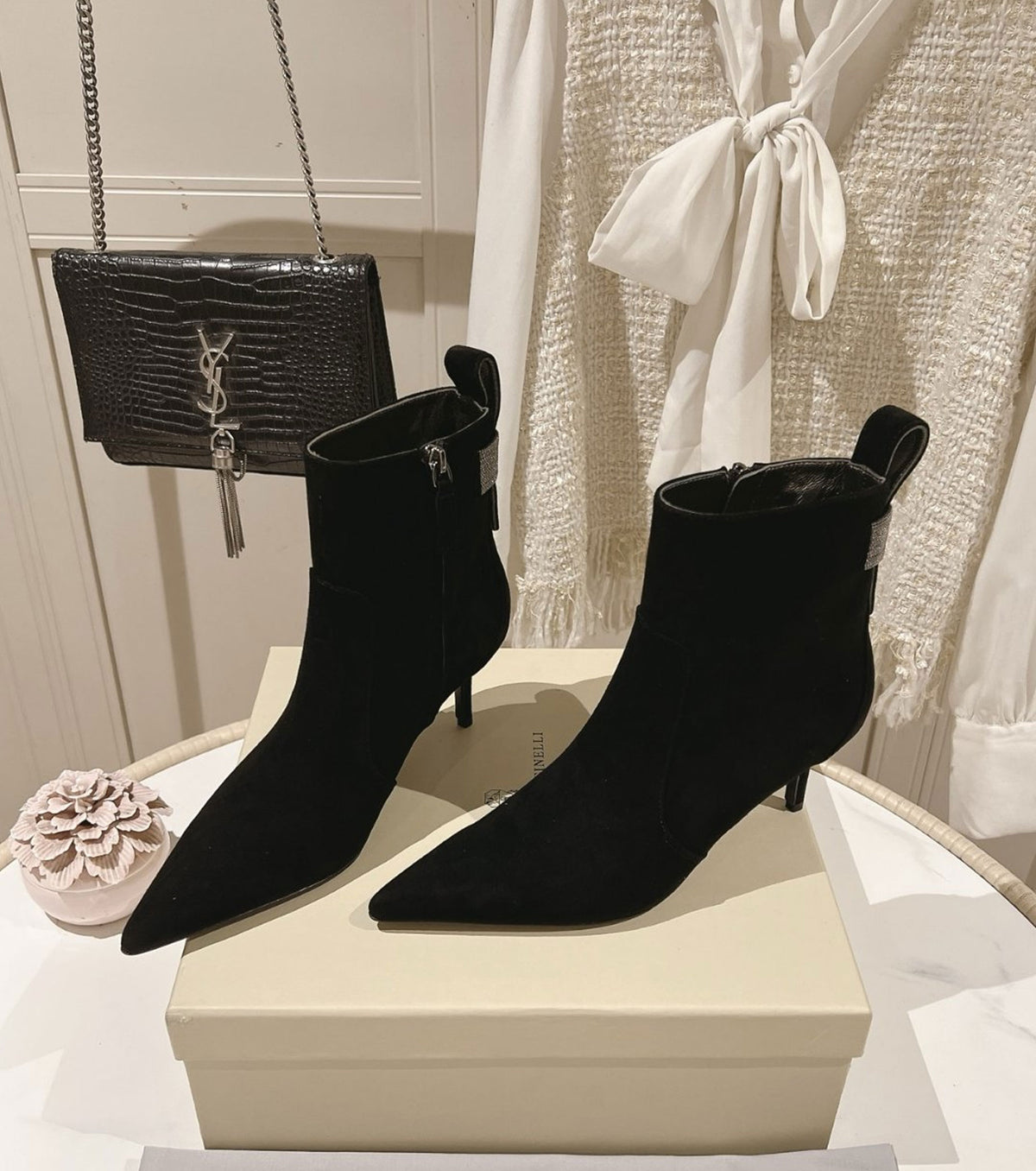 Leather boots
