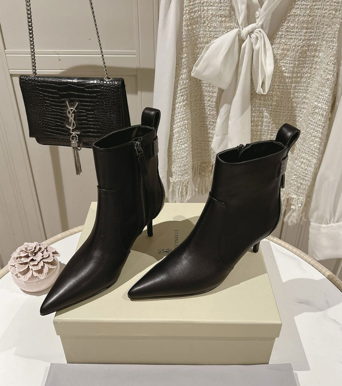 Leather boots