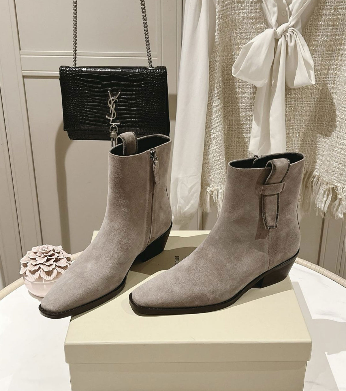 Leather boots