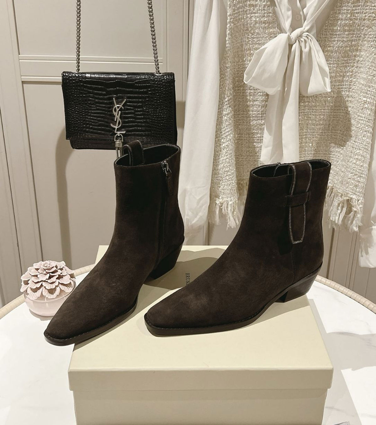 Leather boots