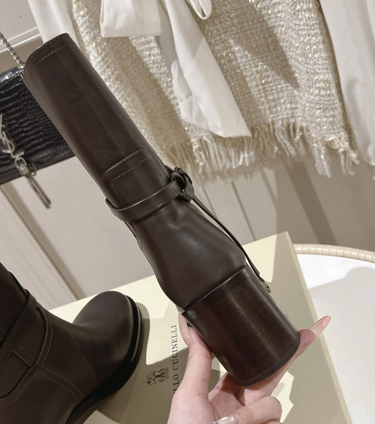 Leather boots