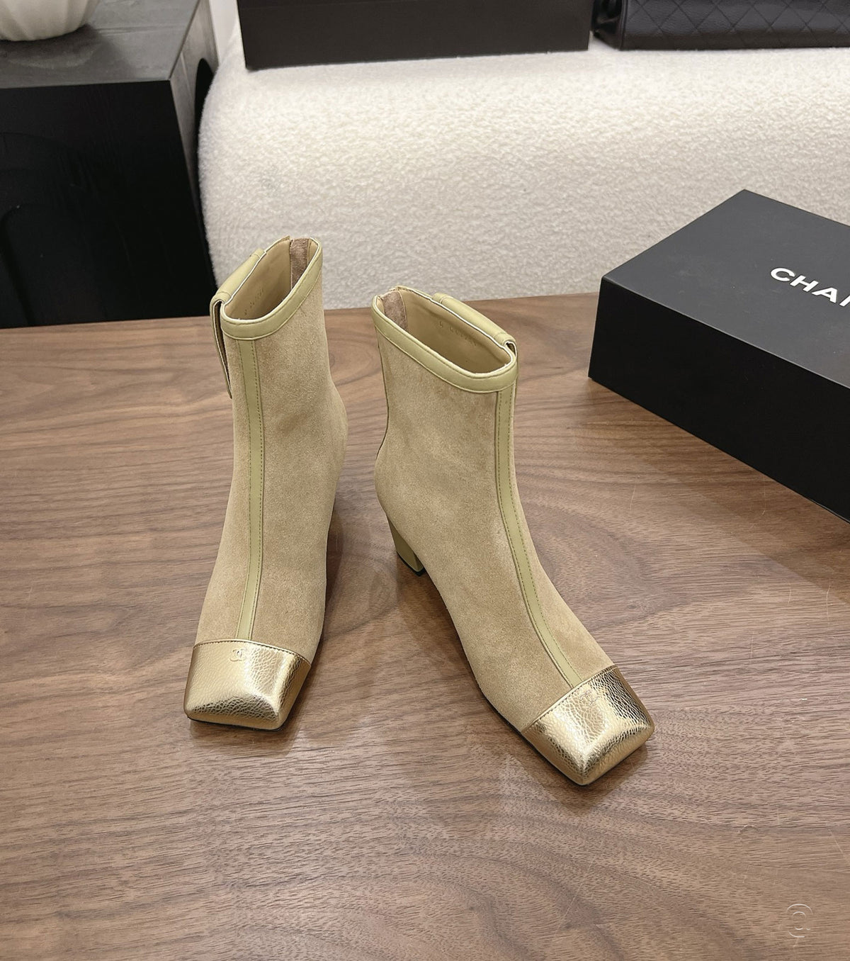 Suede ankle boots
