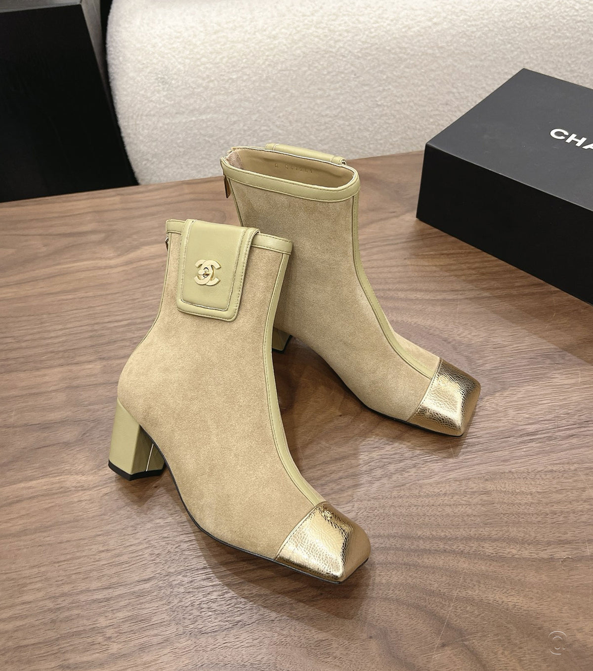Suede ankle boots