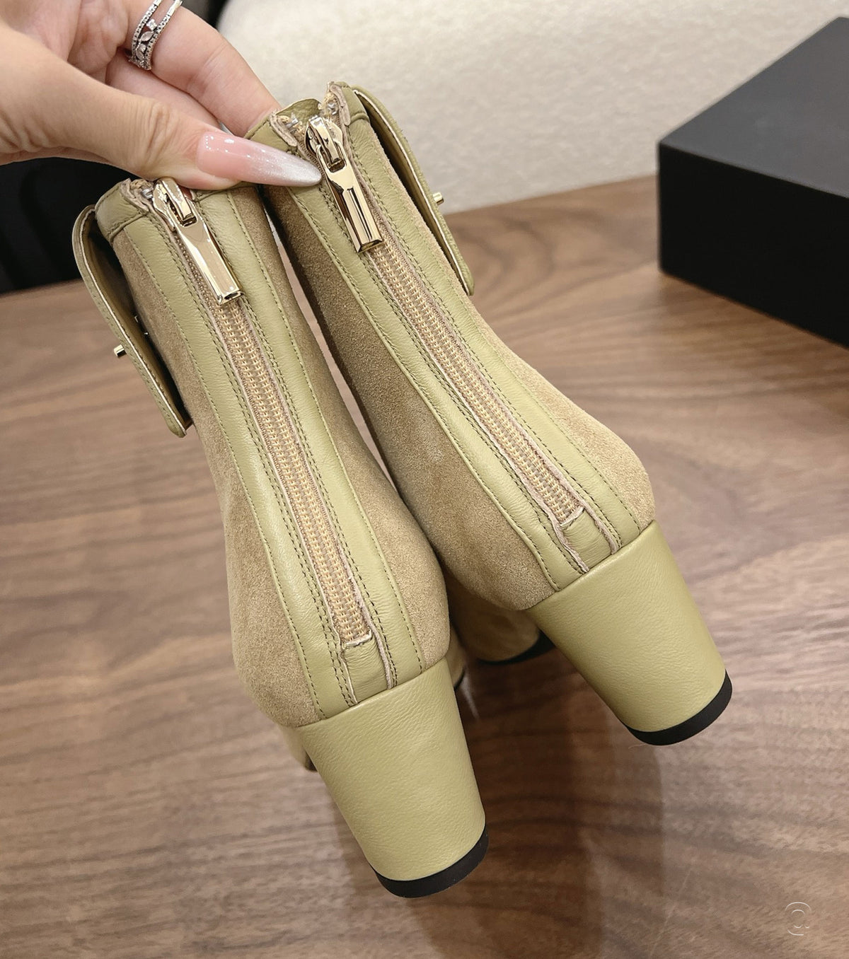 Suede ankle boots