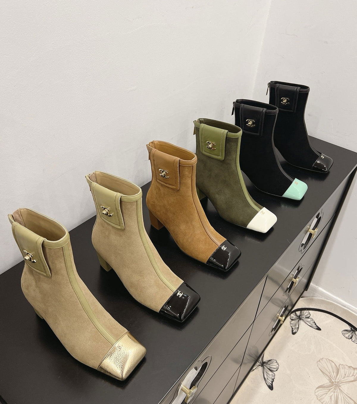 Suede ankle boots
