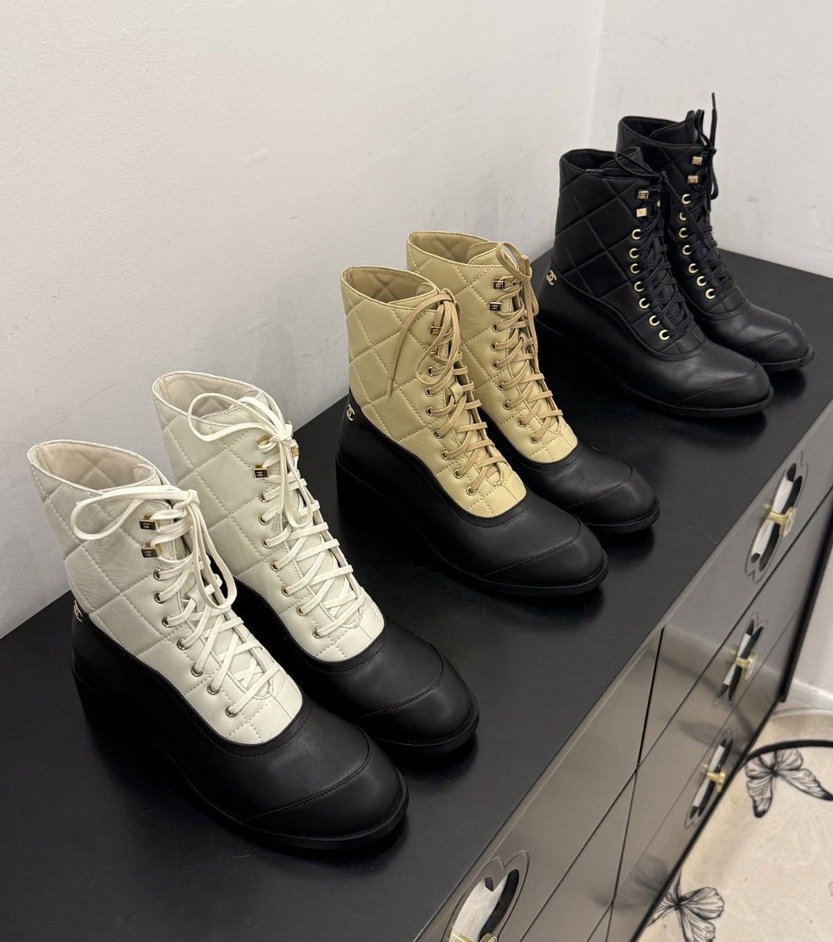Leather boots