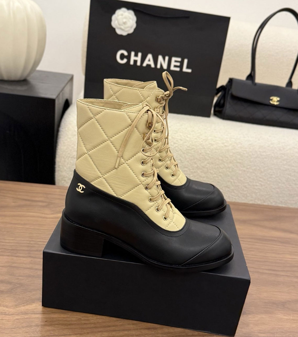Leather boots
