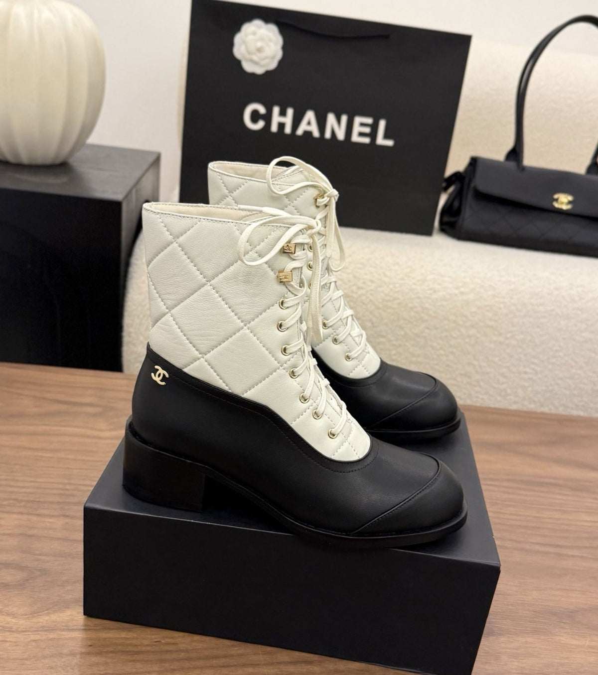 Leather boots