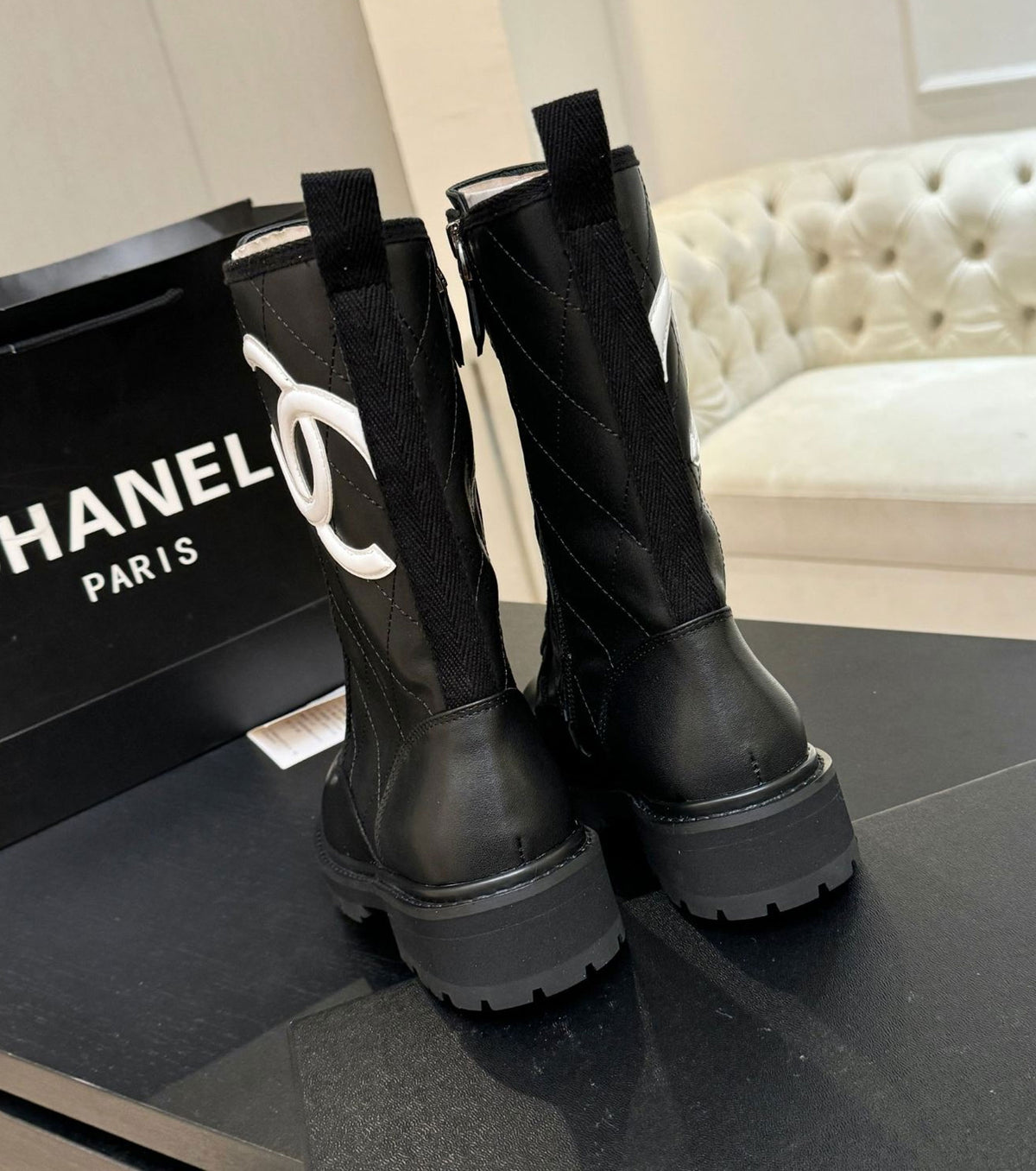 Leather boots