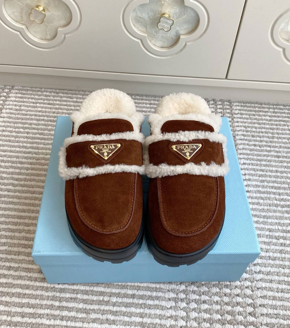 Suede Mules