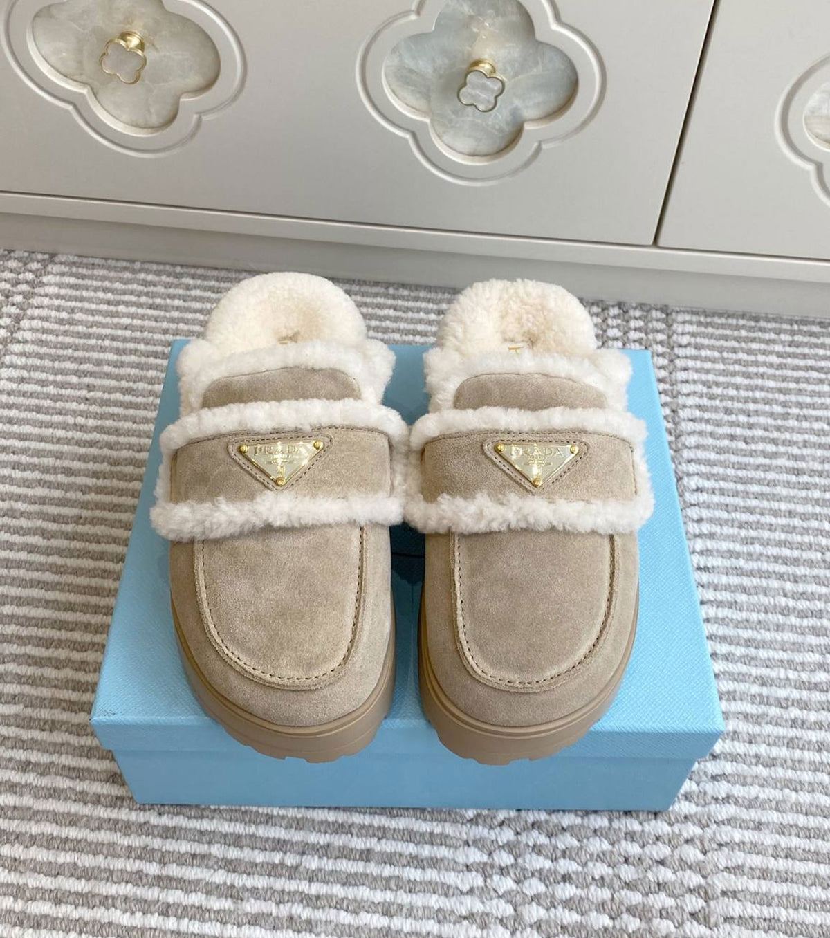 Suede Mules
