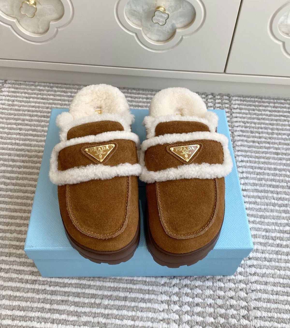 Suede Mules
