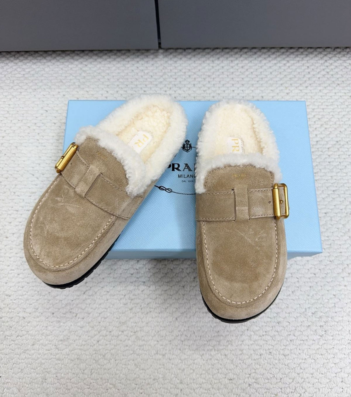 Suede Mules